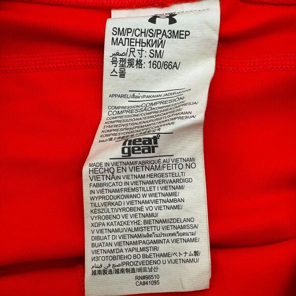 UNDER ARMOUR | Women's Small Orange Coral Heat Gear Compression Athletic Capris‎ - Picture 5 of 9